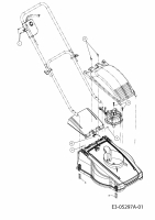 Ersatzteile Terradena Elektromäher EM 1300 Typ: 18D-Z1F-651  (2010) Radplatte, Schrauben