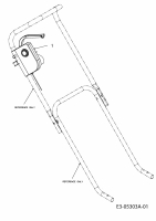 Ersatzteile MTD Elektro Rasenmäher ohne Antrieb 3813 E Typ: 18D-Z1F-600  (2011) Schalter 