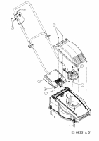 Ersatzteile Yard-Man Elektromäher YM 1314 E Typ: 18D-Z1F-C43  (2010) Heckklappe