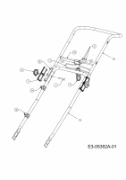 Ersatzteile Lux Tools Elektromäher mit Antrieb E 1800-48 HMA Typ: 18AR11K-C94  (2010) Holm