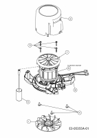 Ersatzteile Lux Tools Elektromäher mit Antrieb E 1800-48 HMA Typ: 18AR11K-C94  (2010) Elektromotor, Messeraufnahme