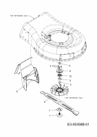 Ersatzteile WOLF-Garten Elektro Rasenmäher mit Antrieb Ambition 48 EAHW Typ: 18AR11L-650  (2011) Messer 