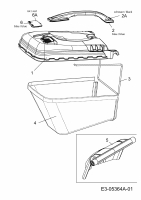 Ersatzteile MTD Elektro Rasenmäher mit Antrieb 48 ESPHW Typ: 18AR11L-600  (2011) Grasfangsack, Heckklappe 