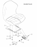 Ersatzteile Staub Rasentraktoren SAEL 108/22 HK Typ: 13AF79KG632  (2010) Sitzträger