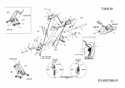 Ersatzteile MTD Motorhacke T/405 M Typ: 21AA46M3678  (2012) Holm, Schaltzug 