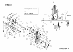 Ersatzteile MTD Motorhacke T/405 M Typ: 21AA46M3678  (2012) Fahrantrieb, Motor 