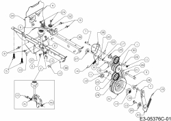 Ersatzteile MTD Motorhacke T/405 M Typ: 21AA46M3678  (2017) Fahrantrieb 