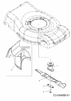 Ersatzteile Sterwins Motormäher mit Antrieb 460 BTC Typ: 12C-J64H638  (2013) Messer, Messeraufnahme, Mulchstopfen