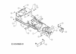 Ersatzteile Massey Ferguson Zero Turn MF 50-24 IZ Typ: 17AI9BKP695  (2012) Rahmen