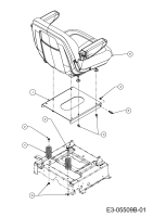 Cub Cadet Ersatzteile Zero Turn Z-Force 48 S 17AI5BHB603  (2011) Sitz