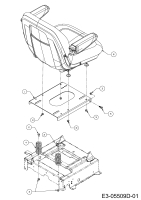 Cub Cadet Ersatzteile Zero Turn Z-Force 48 S 17AI5BHB603  (2013) Sitz