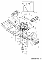 Cub Cadet Ersatzteile Zero Turn FMZ 50 17CI4BFP603  (2011) Elektromagnetkupplung, Motorzubehör, Tank