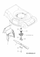 Ersatzteile Yard-Man Motormäher mit Antrieb YM 7019 SPB Typ: 12AI186K643  (2010) Messer, Messeraufnahme, Mulchstopfen
