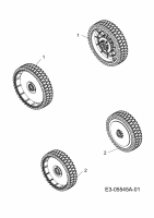 Ersatzteile Yard-Man Motormäher mit Antrieb YM 7019 SPB Typ: 12AI186K643  (2010) Räder
