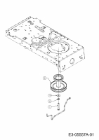 Ersatzteile Black Edition Rasentraktoren 135/92 H Typ: 13AH715E615  (2010) Motorkeilriemenscheibe
