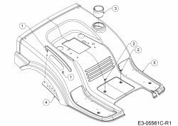 Ersatzteile MTD Rasentraktor Optima LN 200 H Typ: 13IT71KN678  (2019) Sitzwanne 