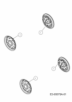 Ersatzteile Lux Tools Motormäher B 46 Typ: 11D-J44H694  (2010) Radkappen