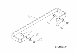 Ersatzteile MTD Benzin Rasenmäher mit Antrieb SP 56 SD Typ: 12A-26M1676  (2010) Sicherheitsbügel 