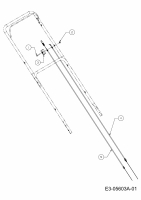 Ersatzteile MTD Benzin Rasenmäher mit Antrieb SP 56 SD Typ: 12A-26M1676  (2010) Bowdenzüge 