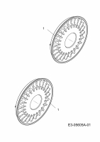 Ersatzteile MTD Benzin Rasenmäher mit Antrieb SP 56 SD Typ: 12A-26M1676  (2010) Radkappen 
