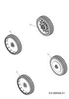 Ersatzteile Yard-Man Motormäher mit Antrieb YM 7021 SPB Typ: 12AI836K643  (2010) Räder