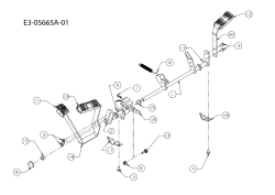 Cub Cadet Ersatzteile Gartentraktoren GT 1224 14AI94AP603  (2010) Pedale