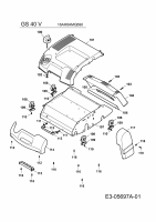Ersatzteile Gutbrod Motorvertikutierer GS 40 V Typ: 16AH8AMQ690  (2010) Vertikutierergehäuse