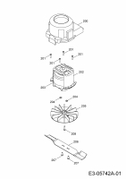 Ersatzteile WOLF-Garten Elektro Rasenmäher ohne Antrieb 2.32 E-1 Typ: 4905003 Serie H  (2010) Messer, Messeraufnahme, Motor 