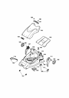 Ersatzteile WOLF-Garten Elektro Rasenmäher ohne Antrieb 2.40 E-1 Typ: 4968000 Serie F  (2010) Mähwerksgehäuse 