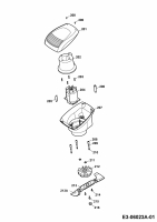 Ersatzteile WOLF-Garten Elektro Rasenmäher ohne Antrieb Esprit 46 E Typ: 4620680 Serie G  (2010) Messer, Messeraufnahme, Motor 
