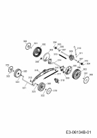 Ersatzteile WOLF-Garten Elektro Rasenmäher mit Antrieb Expert 40 EA Typ: 18ARH1K-C50  (2012) Achse, Höhenverstellung, Räder 