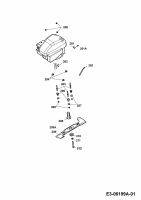 Ersatzteile WOLF-Garten Benzin Rasenmäher ohne Antrieb Esprit 40 B Typ: 4001000 Serie K  (2010) Messer, Messeraufnahme, Motor 