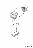Ersatzteile WOLF-Garten Benzin Rasenmäher ohne Antrieb 6.40 B Typ: 4017000 Serie F  (2010) Messer, Messeraufnahme, Motor 