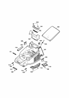Ersatzteile WOLF-Garten Benzin Rasenmäher ohne Antrieb Power Edition 40 B Typ: 4052000 Serie C  (2011) Mähwerksgehäuse 