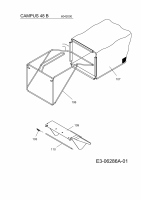 Ersatzteile WOLF-Garten Benzin Rasenmäher ohne Antrieb Campus 48 B Typ: 6042000  (2010) Grasfangsack, Heckklappe 