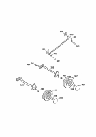 Ersatzteile Yard-Man Motormäher YM 5519 PO-L Typ: 11AWB5M1643  (2010) Höhenverstellung, Räder
