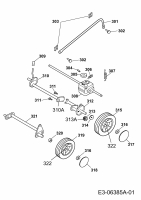 Ersatzteile Gutbrod Motormäher mit Antrieb HB 53 R Typ: 12AWC5M1690  (2010) Achse, Höhenverstellung, Räder