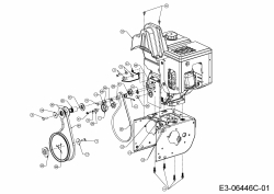 Ersatzteile WOLF-Garten Schneefräse Ambition SF 76 E Typ: 31AY55T5650  (2016) Fahrantrieb, Fräsantrieb 