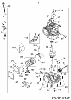 Ersatzteile MTD-Motoren Vertikal 1P65WHB Typ: 752Z1P65WHB  (2010) Rumpfmotor