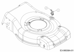 Ersatzteile MTD Benzin Rasenmäher mit Antrieb Advance 53 SPKVHW Typ: 12AKPN7D600  (2013) Waschdüse 