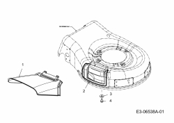 Ersatzteile Sterwins Motormäher mit Antrieb 530 BTC Typ: 12A-869J638  (2013) Deflektor, Mulchklappe