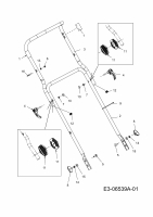 Ersatzteile Sterwins Motormäher mit Antrieb 530 BTC Typ: 12A-869J638  (2013) Holm