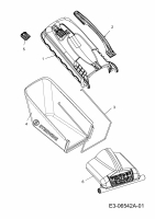 Ersatzteile Sterwins Motormäher mit Antrieb 530 BTC Typ: 12B-868F638  (2012) Grasfangsack, Heckklappe