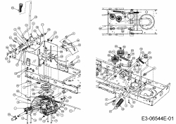 Ersatzteile MTD Rasentraktor Smart RF 130 H Typ: 13HH79KF600  (2016) Fahrantrieb 