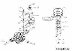 Ersatzteile Staub Rasentraktoren SAEL 97/13 T Typ: 13BH77KF632  (2011) Getriebe 618-04034, Variator