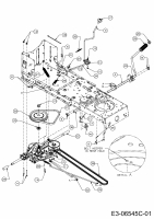 Ersatzteile Troy-Bilt Rasentraktoren Pony 42 Typ: 13AN77KS309  (2013) Fahrantrieb