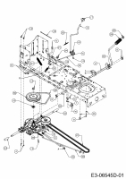 Ersatzteile MTD Rasentraktor 13.5/38 Typ: 13A1765F308  (2015) Fahrantrieb 