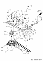 Ersatzteile MTD Rasentraktor 420/38 Typ: 13A2765F308  (2015) Fahrantrieb 