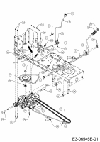 Ersatzteile MTD Rasentraktor Black 200-107 TB Typ: 13HT76KG615  (2016) Fahrantrieb 