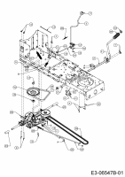 Ersatzteile MTD Rasentraktor 96 S Typ: 13HH761F600  (2015) Fahrantrieb 